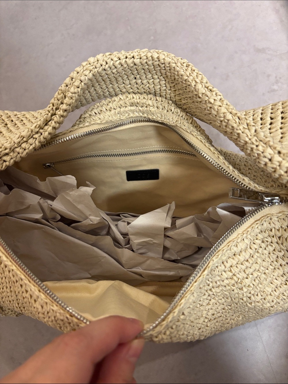 COS Raffia Slouchy Tote - NWT - Picture 5 of 6